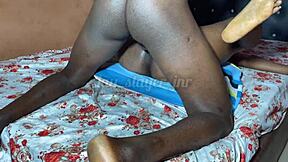 this nigeria influencer takes hard pounding from big cock in doggystyle and cowgirl with wet pussy creampie at home