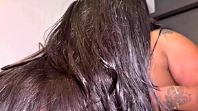 Why don't you squirt milk in my mouth while I fuck your big pussy with strapon?