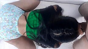 OMG stepsister wears tight shorts to tease stepbrother into wet doggystyle pounding 😏