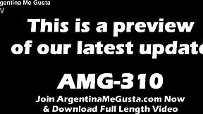 Big ass Latina teen shows natural tits in tight jeans  