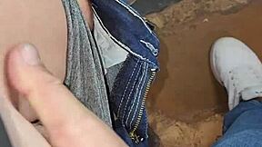 I love when he cums in my panties and pull them up after horny yoga workout clit rub