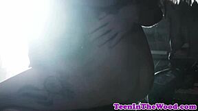 Restrained teen roughly fucked by horny stranger