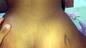 Whoa, this petite brunette with pierced nipples flashes her big ass in fishnets 😏