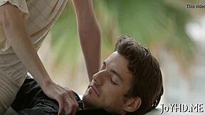 oh yeah my hairless teen pussy is getting screwed so hard by this guy