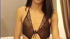 Oh man, I got so horny masturbating solo as this skinny Thai ladyboy, cumshot everywhere... wait, legacy mess aum lights up, yeah.