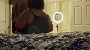 Breeding session with pregnant girlfriend from another angle.