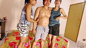 Watch Two Wives Dive Into Threesome Ffm With Blowjob, Cowgirl Riding, And Squirting Orgasm!