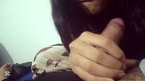 dude, i'm groping her small tits, trying to convince this innocent 18-year-old for homemade anal