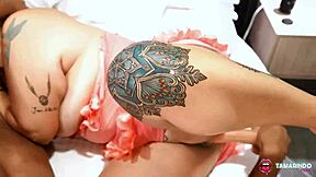 Colombian grandma fights with grandpa and watches movies with two young guys