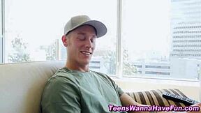 Party teen 18+s give pov cumshots like pros