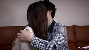 Bushy Vagina Japanese Teen 18+ Seduces Classmate to First Time Fuck in Uncensored Jav