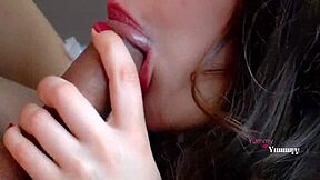 the young mexican latina student in uniform pleases her teacher in this homemade video. she sucks his pene until he finishes in her mouth.