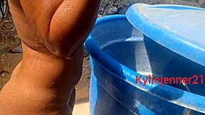 Spying on big-ass stepdaughter bathing leads to fucking her beautiful ass with big cock in doggystyle