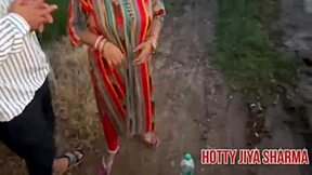 Desi girl enjoys outdoor fuck with her boyfriend in romantic setting