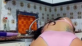 Blues Big Ass Inserting Huge Dildo Deep Inside for Your Pleasure in Solo Session