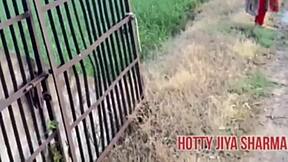 Desi girl enjoys outdoor fuck with her boyfriend in romantic setting