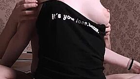 Light Bdsm Nipple Play and Tickling of Home Girl with Small Tits