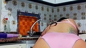 Blues Big Ass Inserting Huge Dildo Deep Inside for Your Pleasure in Solo Session