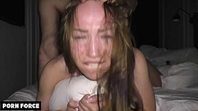 Petite Teen 18+ Loves Rough Fucking in Doggystyle and Missionary! Cum Covers Her Belly in Quickie!