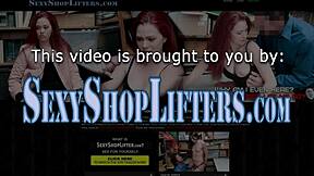 milf and teen get caught shoplifting in the store. they face consequences with blowjob and group action in high definition reality.