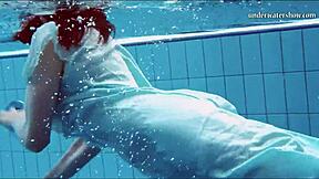 oh wow, look at piyavka chehova's big bouncy juicy tits bouncing underwater in the pool