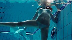 oh wow, look at piyavka chehova's big bouncy juicy tits bouncing underwater in the pool
