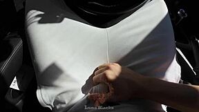 Horny Brunette Latina Teen 18+ Luna Black Seduces Muscular Taxi Driver Interracial Cum Swallow First Time Ride Payment