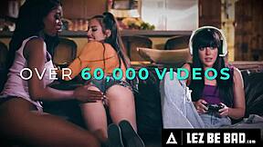 lez be bad with stacked blake blossom and vanessa sky in hairy pussy licking practice 😏