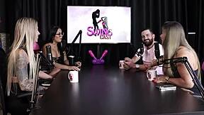 Why does Juli Figueir� feel jealous in this liberal Brazilian swinger setup with anal sex and sheer lingerie on the truck?