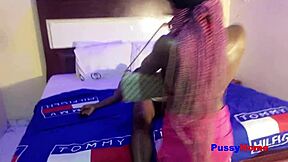 Young woman tricks 18+ man into rough fucking with doggystyle and cowgirl in hotel room