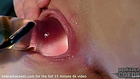 19yo Adriana Came Over On Her Day Off Glass Dildo Pussy Blasting To Real Orgasm Rfo!