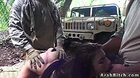 Strapon Mistress Dominates Petite Teen Outdoors In Army Uniform Boldly
