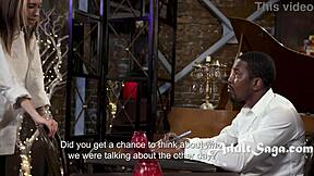 Hey petite blonde teen, riding that big black cock boss in interracial action?