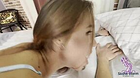 Step brother with huge cock makes my pussy squirt hard