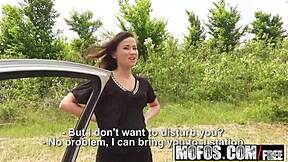 I feel so excited watching stranded cutie Niki Sweet get fucked hard