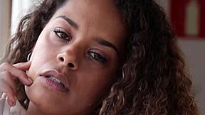 SPANISH TEEN BEAUTY WITH CURLY HAIR AGATHA GOES SOLO FOR PLAYBOY