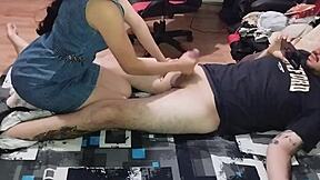 Rica mamada turns into wild sex with young Colombian university student in homemade clip.