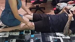 Rica mamada turns into wild sex with young Colombian university student in homemade clip.