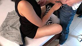 hey, how does this cute petite 18+ girlfriend with adorable body fuck her stepbrother hard after school class?