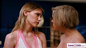 i feel so turned on as big tits cougar stepmom tongues my teen pussy