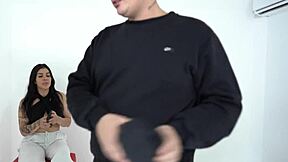 Step Daughter with Big Boobs Poses and Masturbates in European Solo Video with Fingering and Orgasm