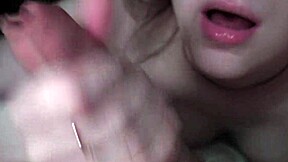 Student minx with balls licking fetish sucks and licks balls until cum in mouth. She teases in close-up homemade action.