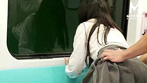 Asian College Student Rides Monster Cock Outdoors with Clothes Ripped and Love Juices Dripping