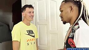 Went to the favela for ice and ended up with the boss's sister. Full scene on sheer and red.