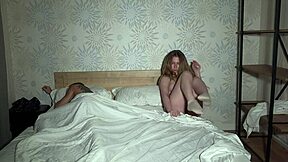 busty blonde cheats on cuckold boyfriend with stepdad in group action