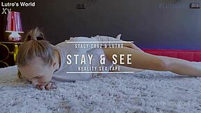 Whoa, tall blonde teen Stacy Cruz deepthroats a monster cock in her Czech homemade casting! 😈