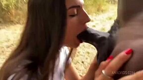 Skinny French teen fucked hard by BBC in deepthroat and assfucking action!