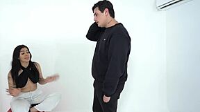 Step Daughter with Big Boobs Poses and Masturbates in European Solo Video with Fingering and Orgasm