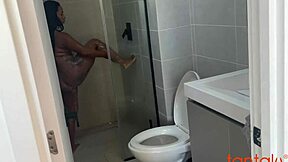 my stepson mistook the tantaly sex doll for me and fucked her fake tits in lingerie