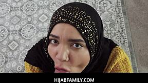 stepsis in hijab pays her collateral with deepthroat blowjob - naudi nala